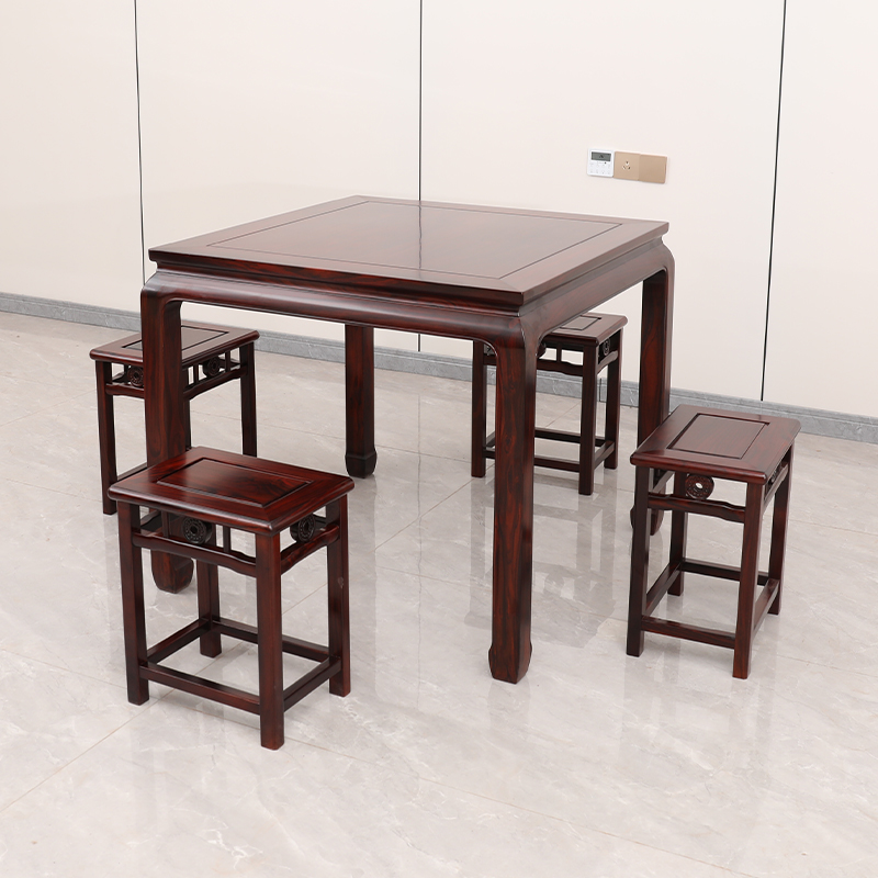 红木四方桌印尼黑酸枝