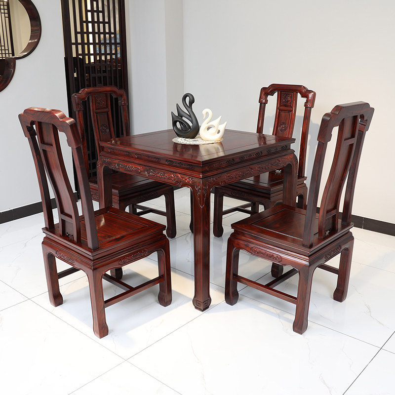 阔叶黄檀四方桌正方形中式餐桌