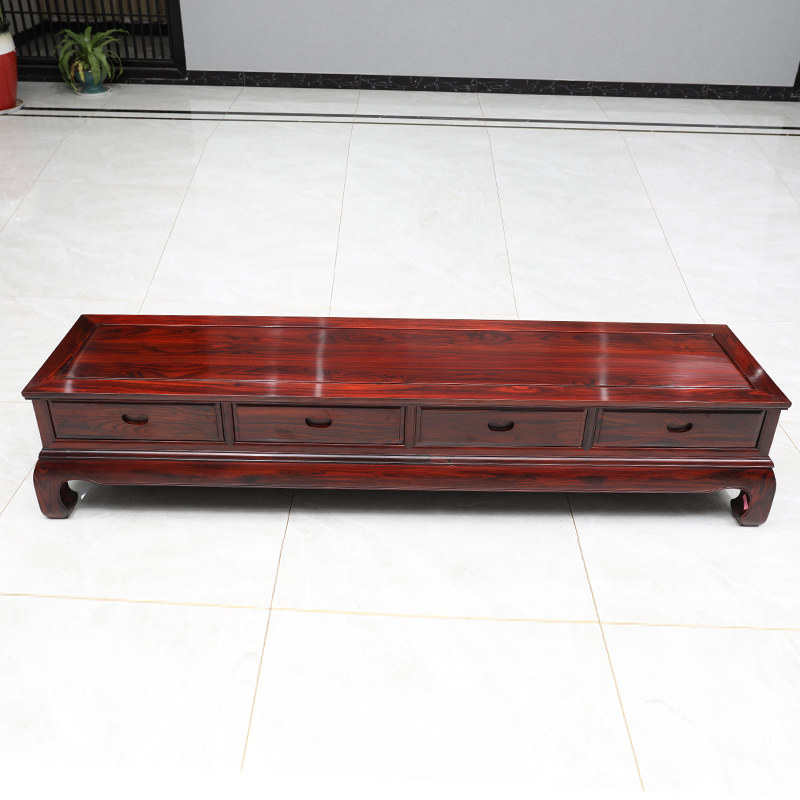 国标红木电视柜 印尼黑酸枝电视柜阔叶黄檀现代中式客厅柜影视柜