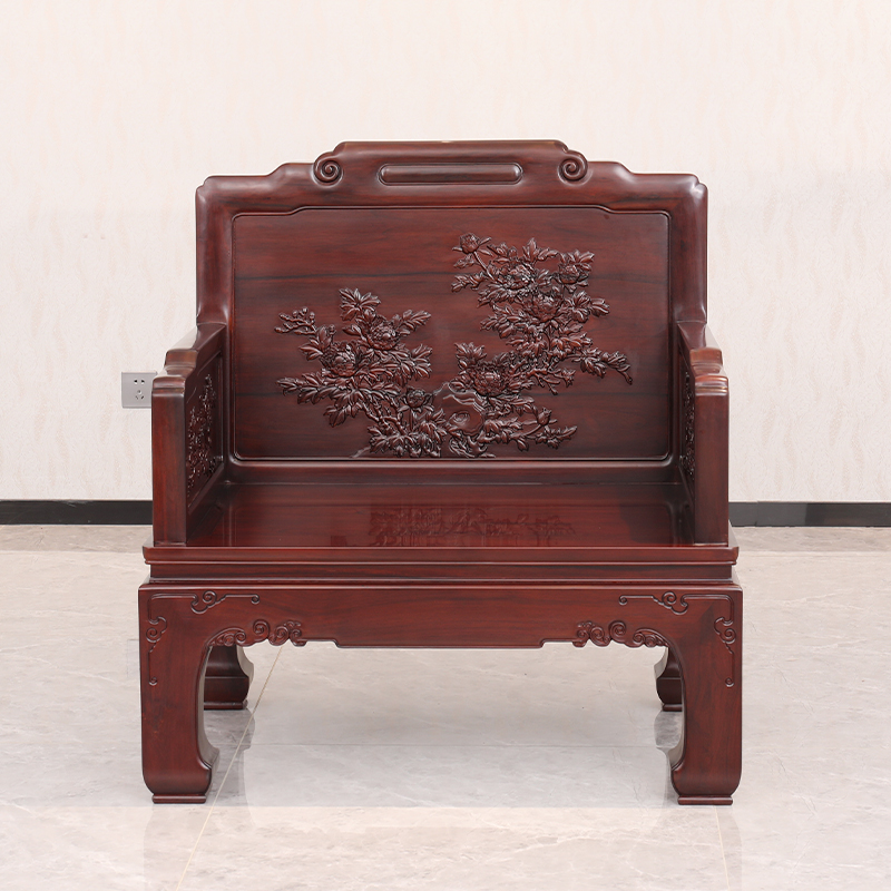 红木沙发红酸枝绒毛黄檀中式客厅