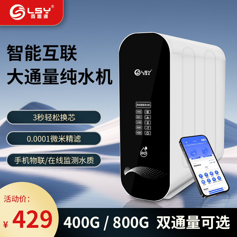 反渗透ro净水机黑龙净水器家用直饮自来水过滤器400G800G纯水机