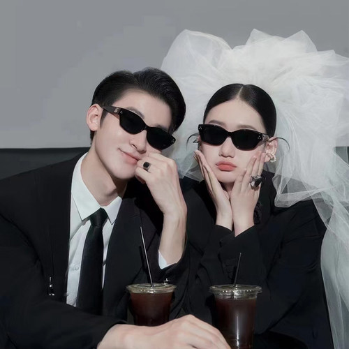 伴郎伴娘迎亲拍照墨镜晨拍神器