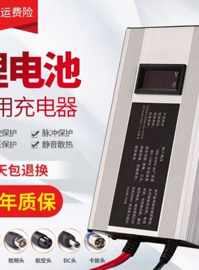 14.6V便携式锂电池充电器铁锂14.6V10A8A100AH快充锂电池充电器