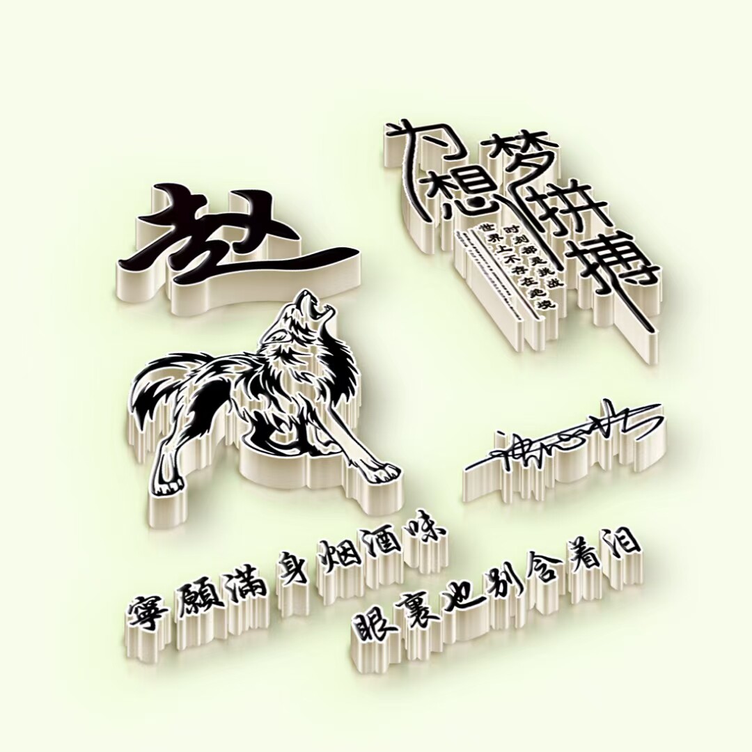 虎年大吉微信姓氏头像生肖姓氏个性签名头像制作2022立体商务头像