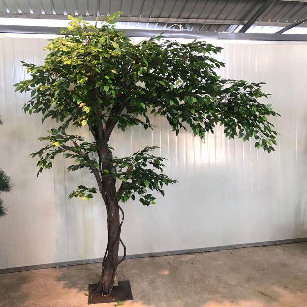 仿真榕树混合式酒店商场婚礼装饰假树许愿树橱窗摇钱树落地包邮