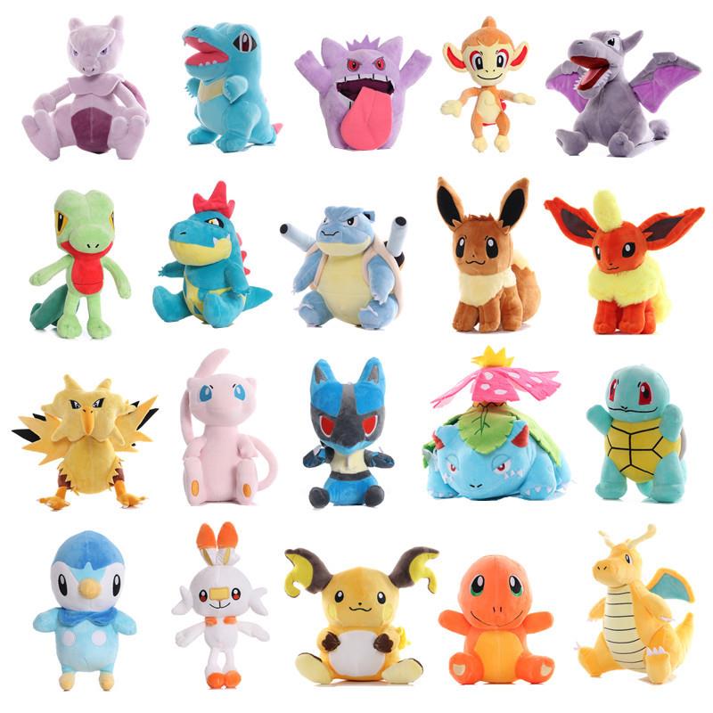 15-35cm Pokemon Plush Toy Anime Figure Pikachu Charizard Mew