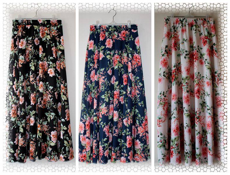 松紧半身裙裙纯棉裙子腰大摆棉绸夏季花色女裙长裙人造棉在类目 女装/女士精品, 半身裙中 - 来自Buy2taobao.com提供专业的淘宝代购服务