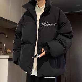 高街vibe美式羽绒棉服男款冬季加厚棉衣外套hiphop潮牌小众面包服