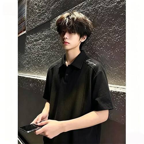 夏季潮男穿搭短袖POLO衫