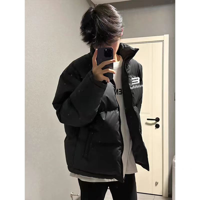 加绒加厚秋冬季潮男穿搭棉衣棉服