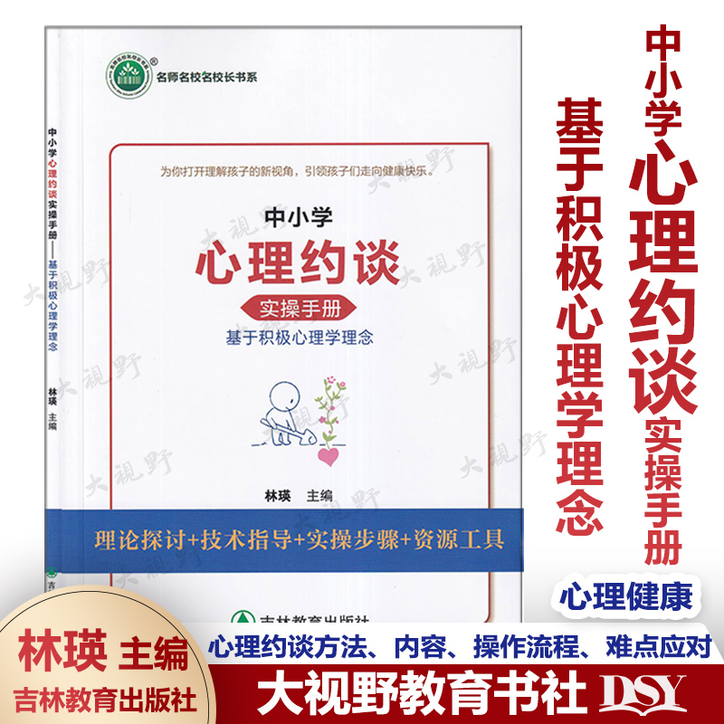 中小学心理约谈实操手册 基于积极心理学理念 林瑛主编 心理健康 理论探讨+技术指导+实操步骤+资源工具 心理问题速查初中心育16讲