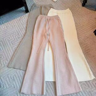 王牌神裤 老钱风慵懒lp三色麻花秋冬加厚针织裤