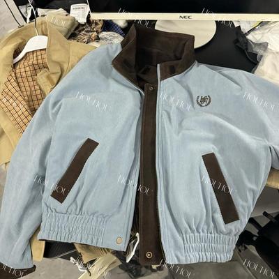 美式复古撞色工装短外套