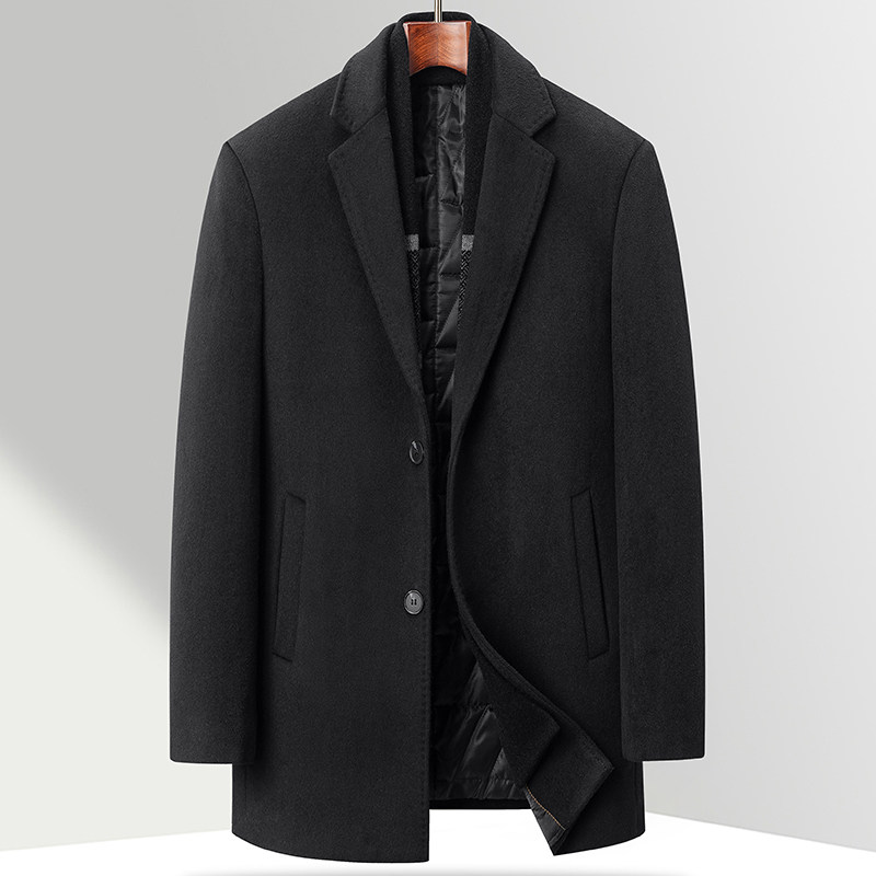 男士羊毛呢子大衣秋冬加棉厚款保暖风衣商务休闲毛呢外套上衣新款,男装,毛呢大衣,淘宝优惠券,粉丝福利购,淘宝优惠卷