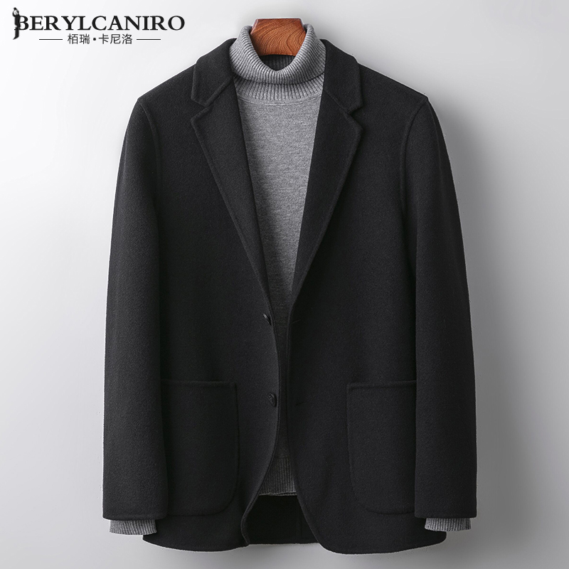 精选优质羊毛面料 大厂出品 双面呢西装外套
