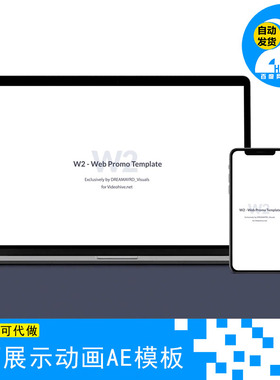 实用网站服务推广网页介绍演示宣传视频制作UI交互式动效AE模板