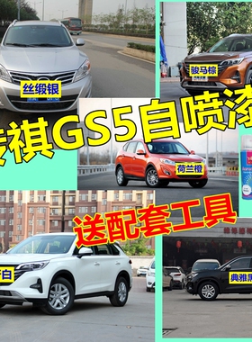 适用传祺GS5自喷漆象牙白汽车划痕修复补漆笔皓月灰原厂车漆黑色