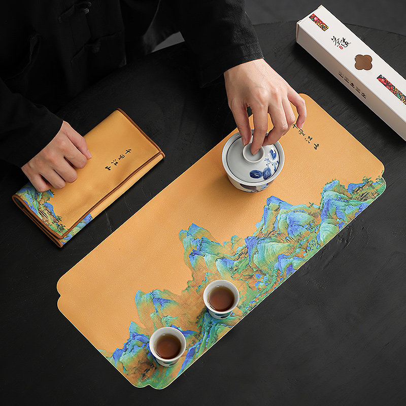 干泡茶席新中式防水国风茶垫布艺茶壶杯布垫小号茶几茶桌茶道零配,餐饮具,茶道/零配,淘宝优惠券,粉丝福利购,淘宝优惠卷