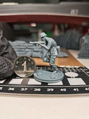 1/35&1/72二战德军步兵模型3D打印