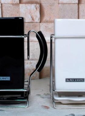 韩国代购*HWF经典黑色、白色陶瓷筷子笼 北欧风筷子笼