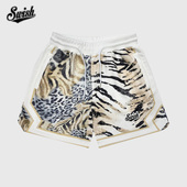 THE 训练三分运动裤 BALL 篮球短裤 迷彩男夏 IN拼贴豹纹美式 SWISH