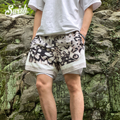 宽松篮球运动训练休闲 男夏季 swish破茧成蝶印花美式 三分蝴蝶短裤