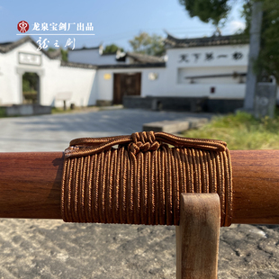 龙泉宝剑厂花纹钢素装唐剑款长刀剑一体龙骨牛角唐横刀剑未开刃