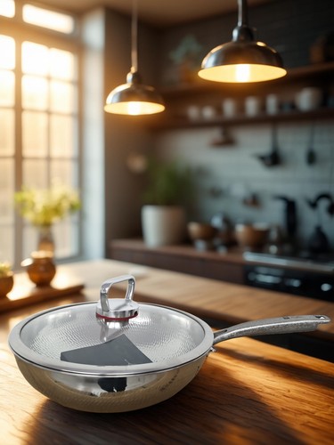 A07-尾货人纯钛炒锅微压高货原包原盒