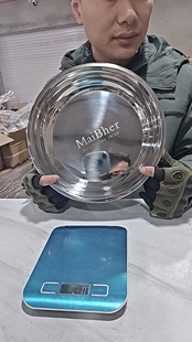 不锈钢加大加厚盘子1个 A33