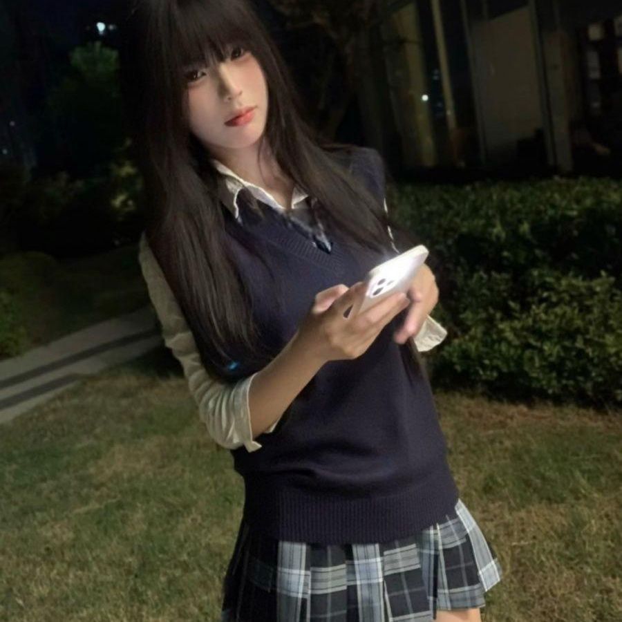 胖MM大码JK制服日系套装jk学生纪州马甲背心基础衬衣百褶裙一整套