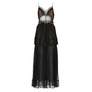 rear拉链 显瘦连衣裙 代购 SelfPortrait女士V领蝴蝶结全网纱修身