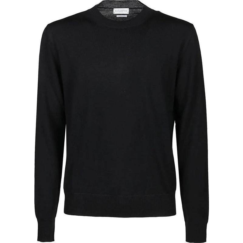 代购BALLANTYNE男士毛衣保暖舒适纯色圆领秋冬日常针织简约经典