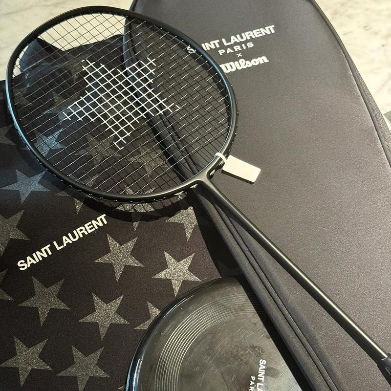 YSL X WILSON 威尔胜之星圣罗兰联名款碳纤维潮流收藏版羽毛球拍