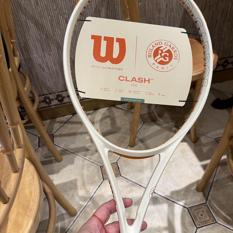 Wilson Clash 100 v3 RG 2025威尔胜法网联名限量时尚网球拍25款