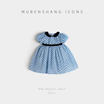 木本尚女童公主裙超仙洋气气质款宝宝连衣裙2025新款儿童法式裙子