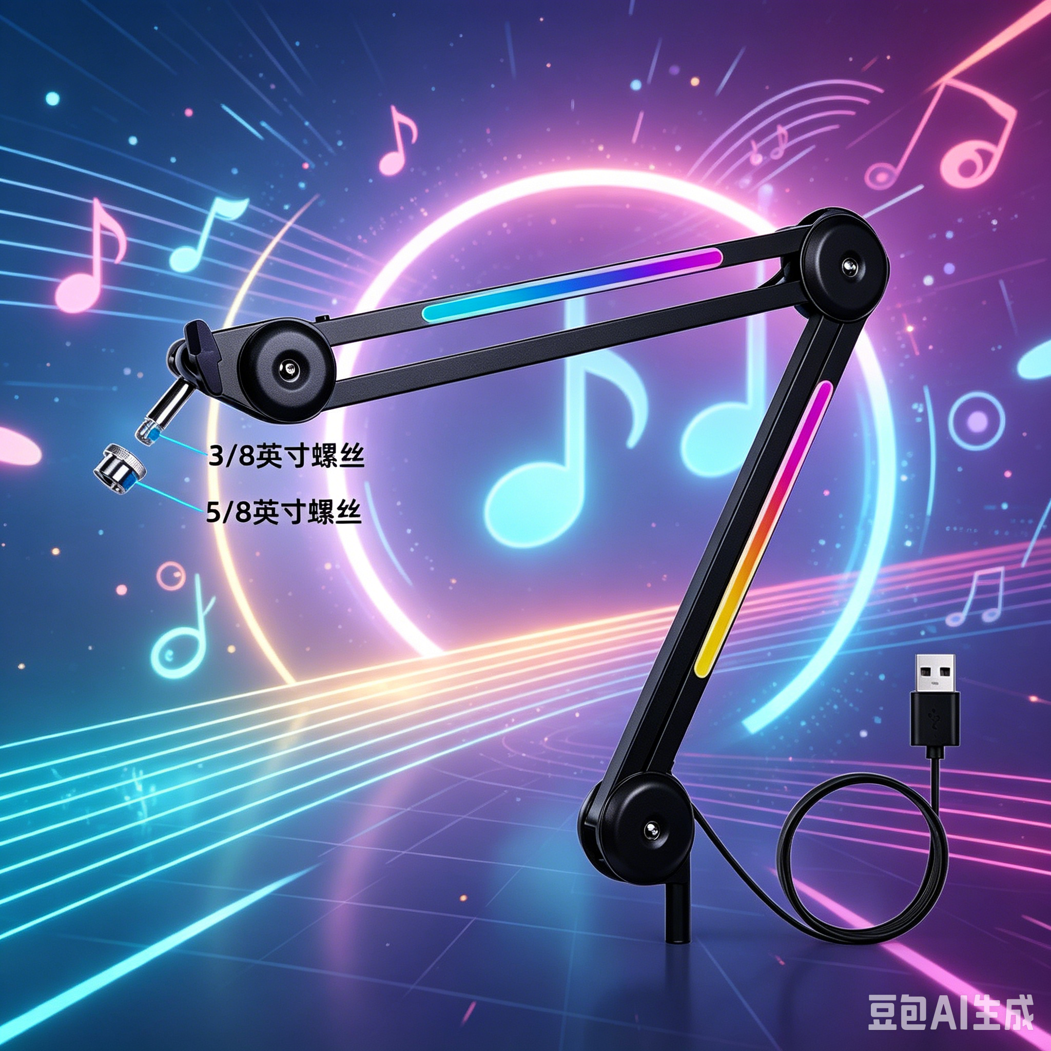 ZY-390USB录音棚直播支架防震