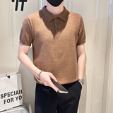 A135-77095男士PL领春夏秋针织短袖冰丝短袖凉爽P55控79，男装T恤，电商A135（原星座819）