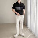 C311-T06夏季男士PL衫个性工艺拼接款P58，男装Polo衫，电商A135（原星座819）