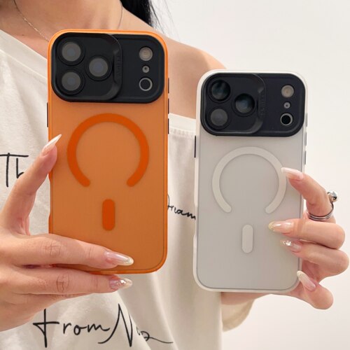 适用苹果17 16 pro max磁吸肤感精孔磁吸手机壳iphone15 14全包13防摔12磨砂橙色11保护套15plus高级感
