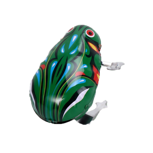 青蛙玩具发条小青蛙跳跳蛙铁皮上弦链条小动物仿真弹跳儿童玩具