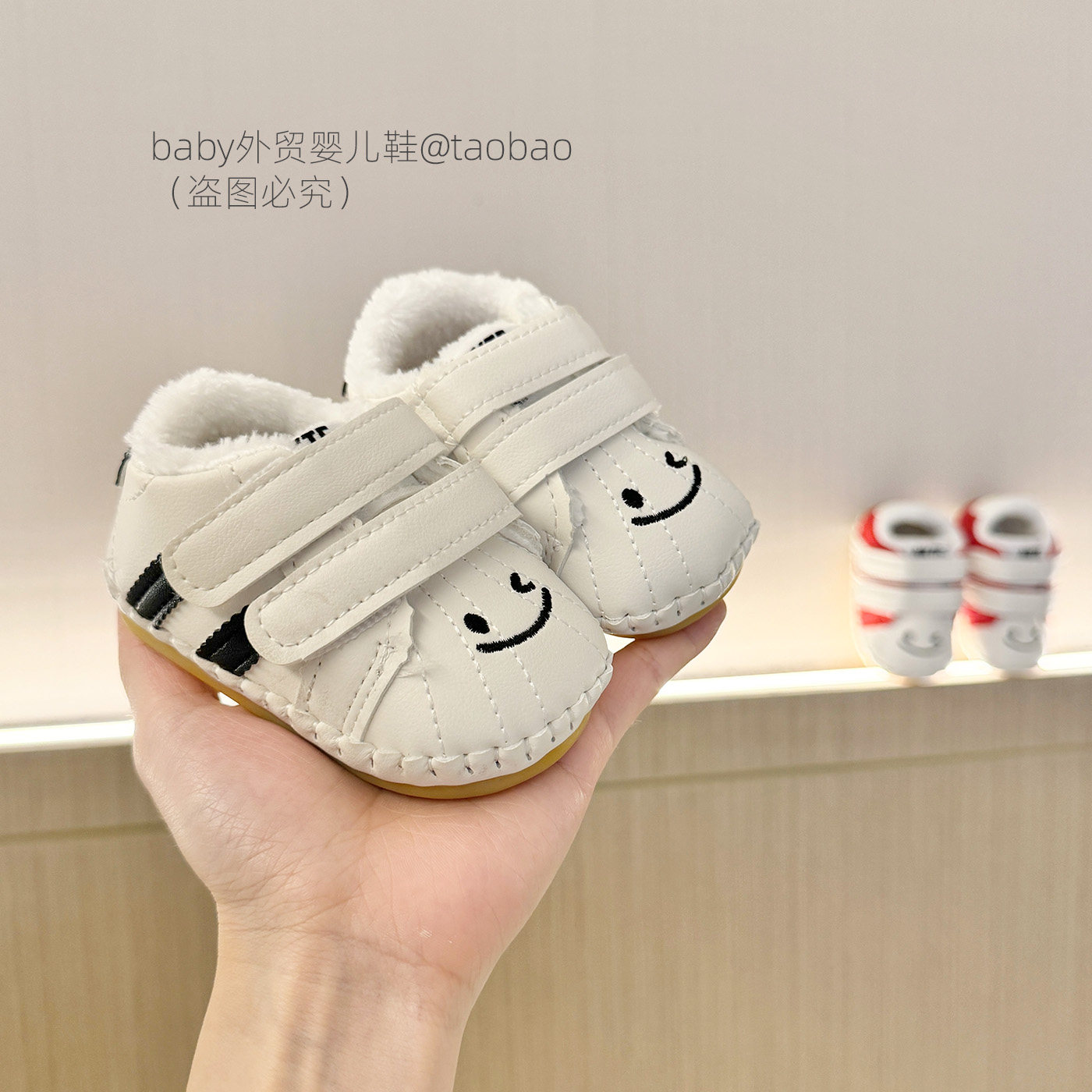 冬季婴儿加绒棉鞋百搭保暖学步鞋