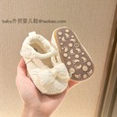 1周岁女宝宝公主鞋 婴儿0 7八9个月新生儿百天防滑耐磨学步鞋