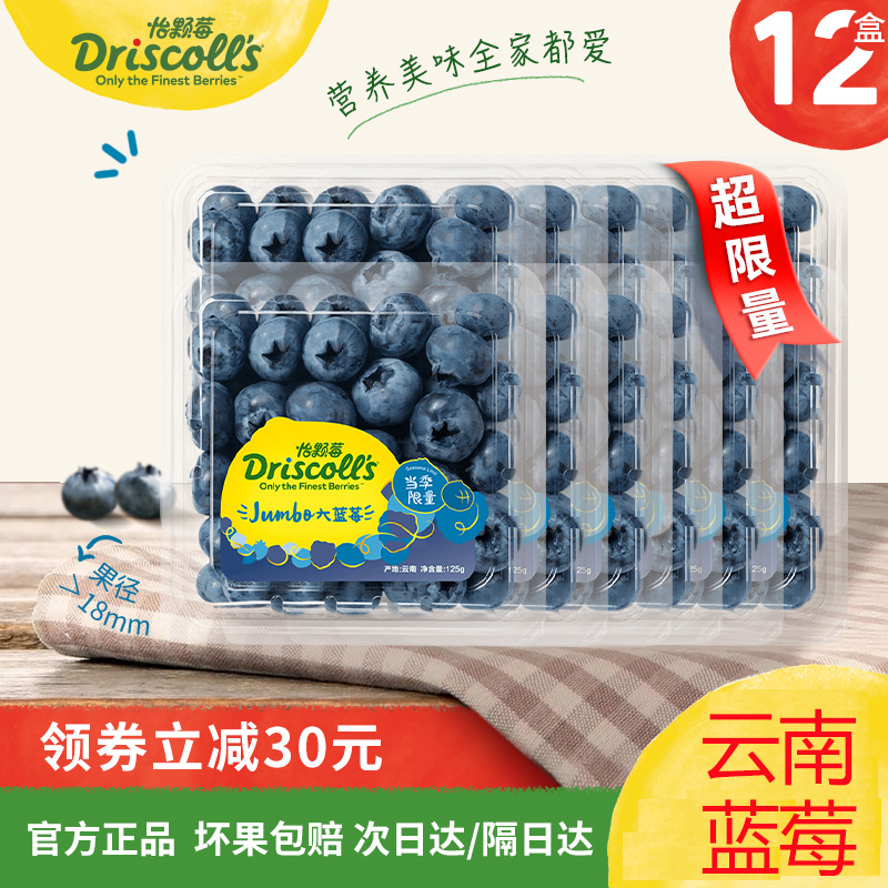云南超大果径新鲜蓝莓孕妇儿童