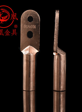 凤凰国标A级双孔铜接头DT-240MM2 铜鼻子双眼铜接线端子 一只