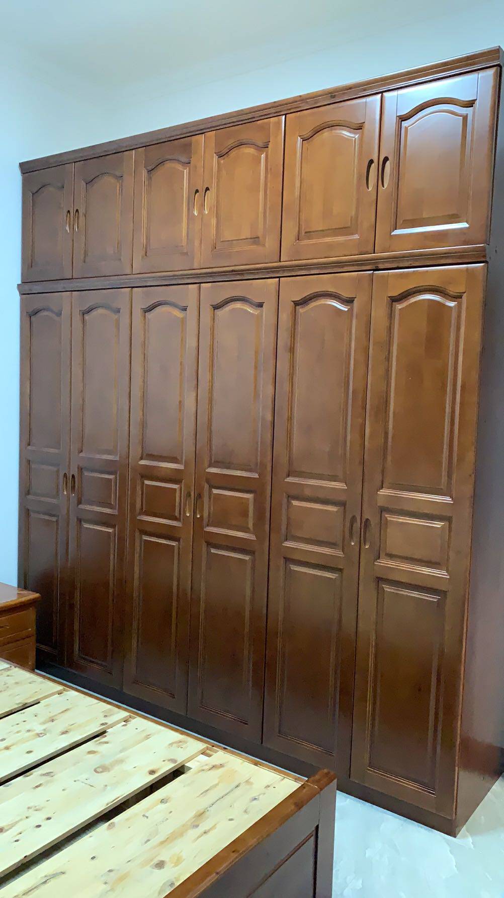 柏木六门带顶大衣柜 柜类 衣帽间 爱家私 成都家具 厂家直销中