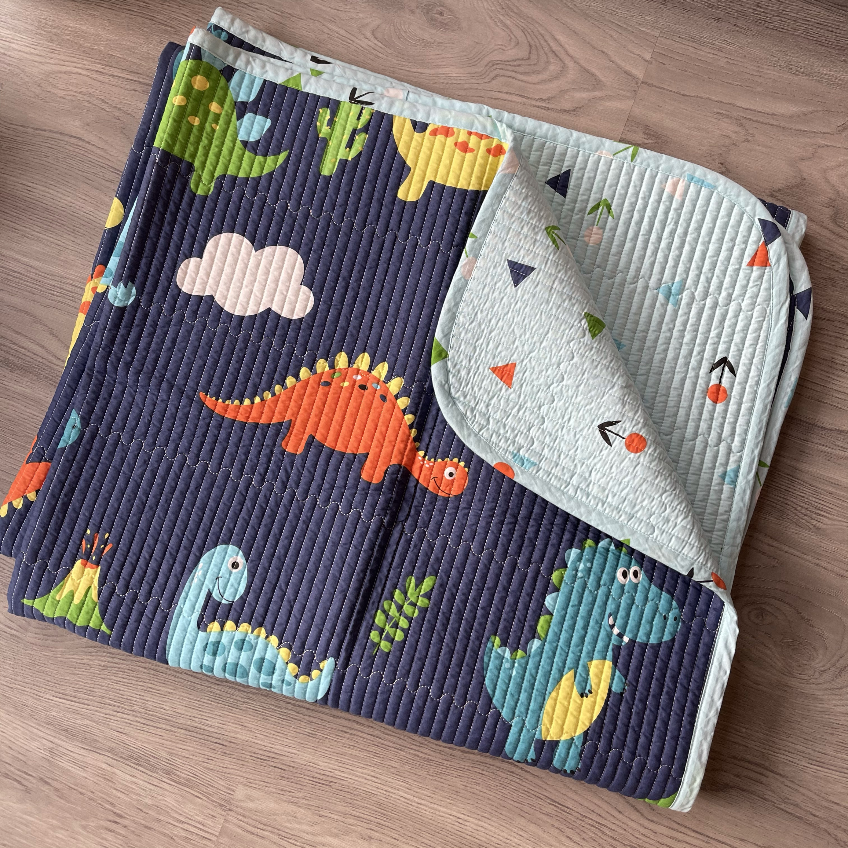 加厚单人纯棉儿童卡通水洗绗缝1米 床单1.2米床盖