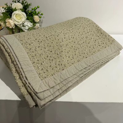 韩式纯棉小碎花绗缝水洗床盖床单床垫