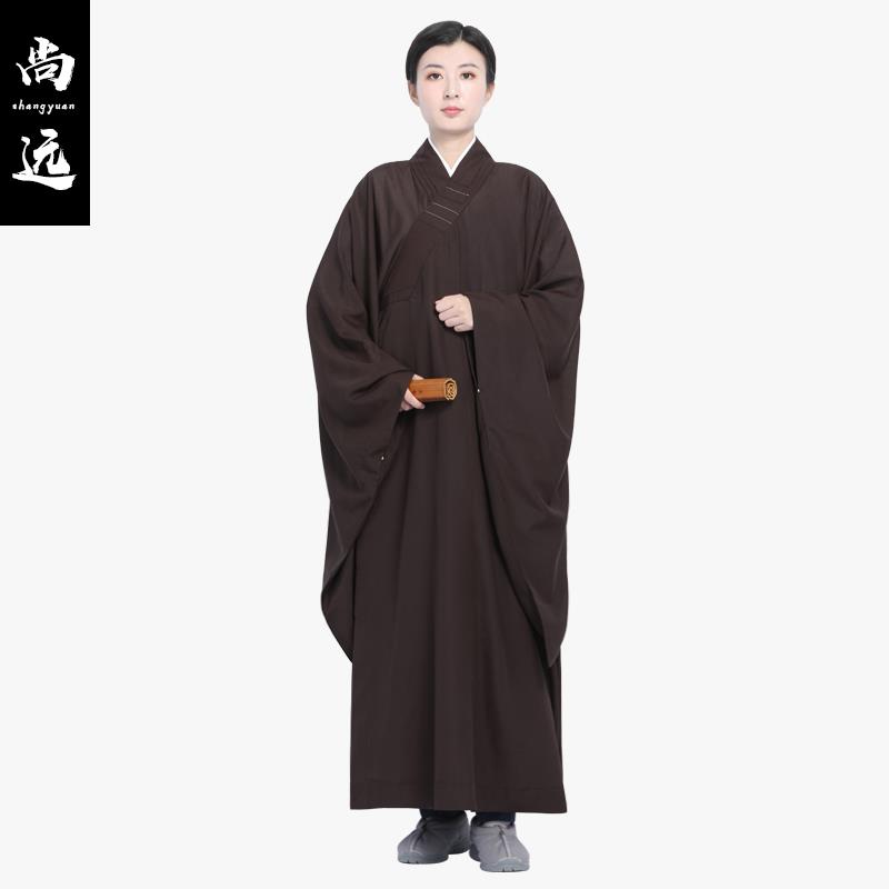 特卖尚远四季麻纱海青居士服僧服广袖海青男女同款海清五戒缦衣