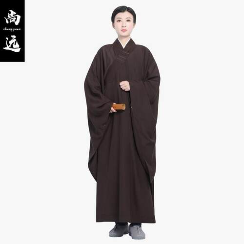 特卖尚远四季麻纱海青居士服僧服广袖海青男女同款海清五戒缦衣