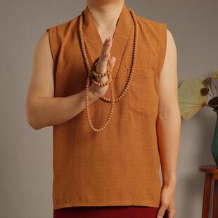 特卖藏地僧服夏季背心西藏僧人服装衣服短袖上衣东嘎夏天透气凉爽